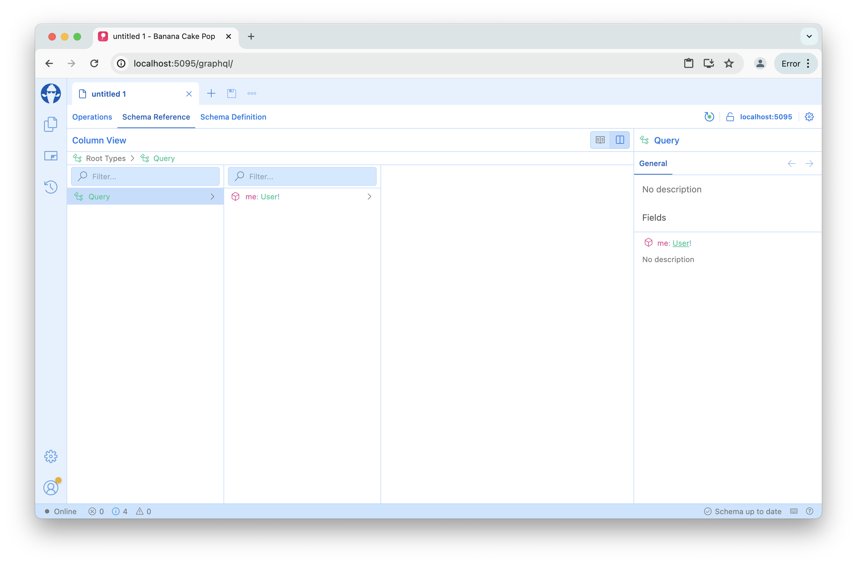 Banana Cake Pop - Schema Reference - Column View